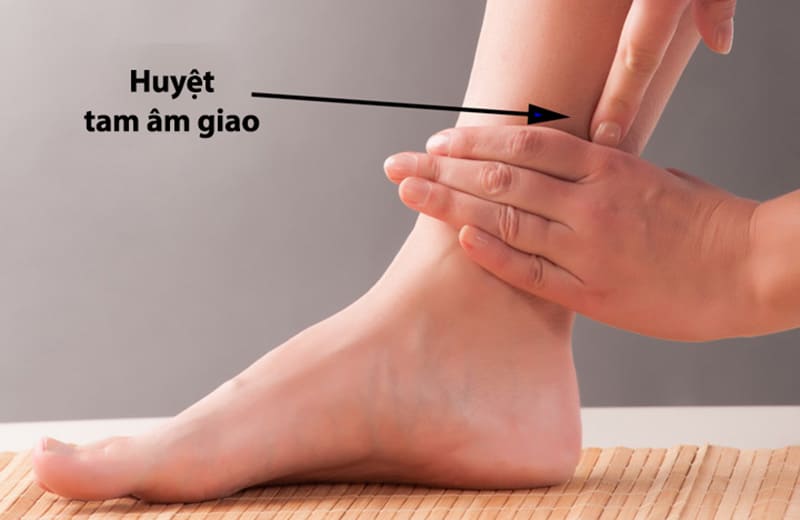 Vị trí huyệt tam âm giao