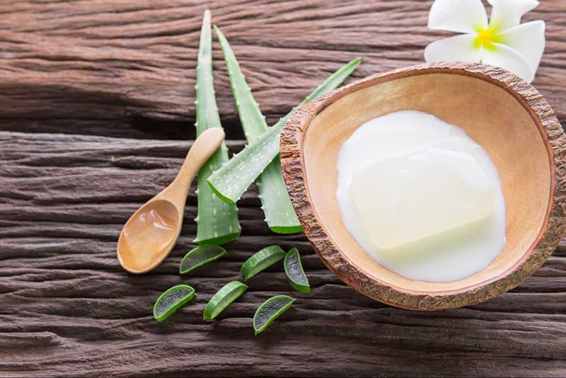 cách làm trắng da tay bằng sữa tươi và nha đam