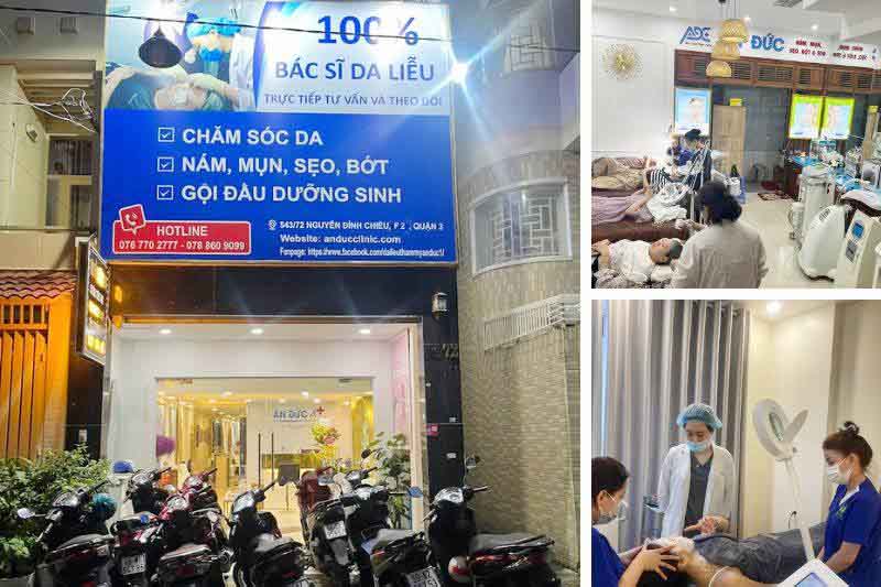 Phòng khám Da liễu Ân Đức Clinic chuyên điều trị các bệnh lý về da