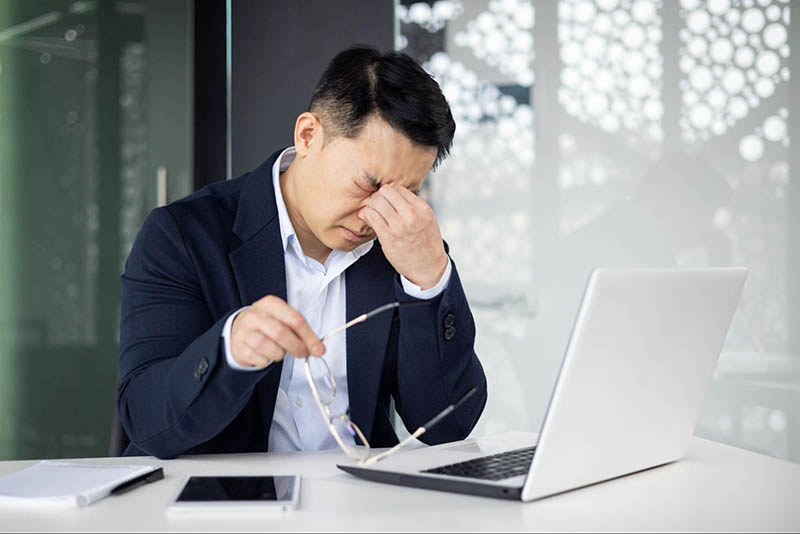stress có thể gây nám da mặt ở nam giới