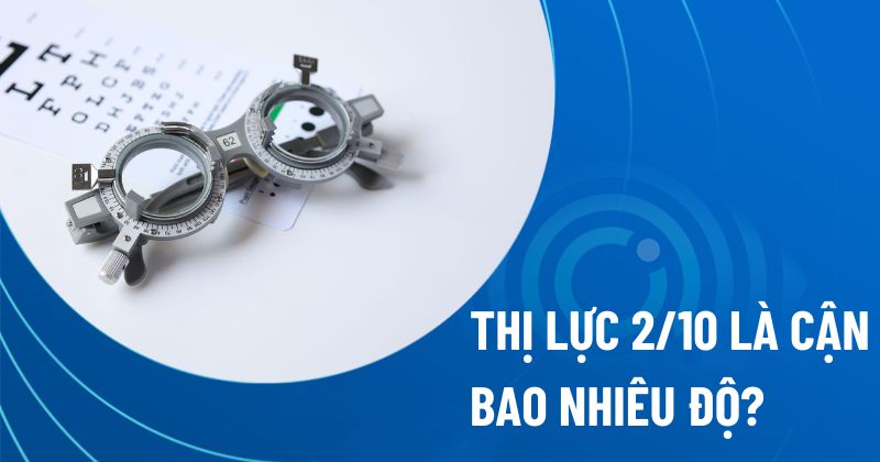 Thị lực 2/10 là cận bao nhiêu độ?
