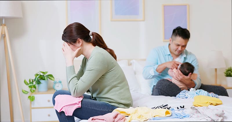 trẻ khó ngủ khiến bộ mẹ thiếu thời gian nghỉ ngơi