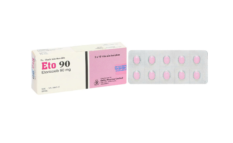 Vỏ và viên thuốc Eto 90mg