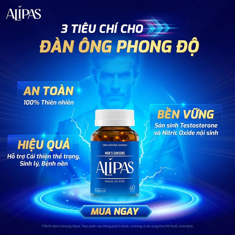 alipas mới hỗ trợ tăng cường sinh lý nam giới