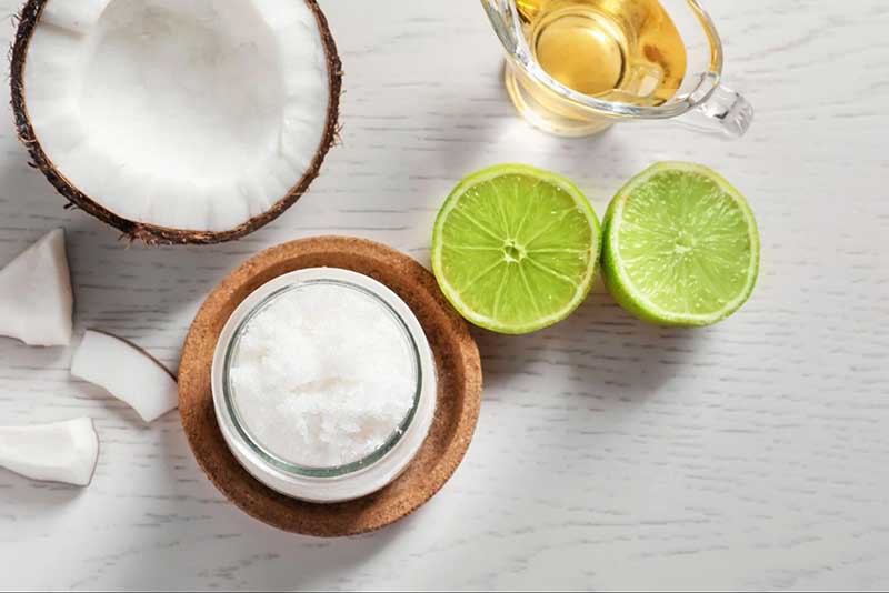 cách làm trắng da tay bằng dầu dừa và chanh
