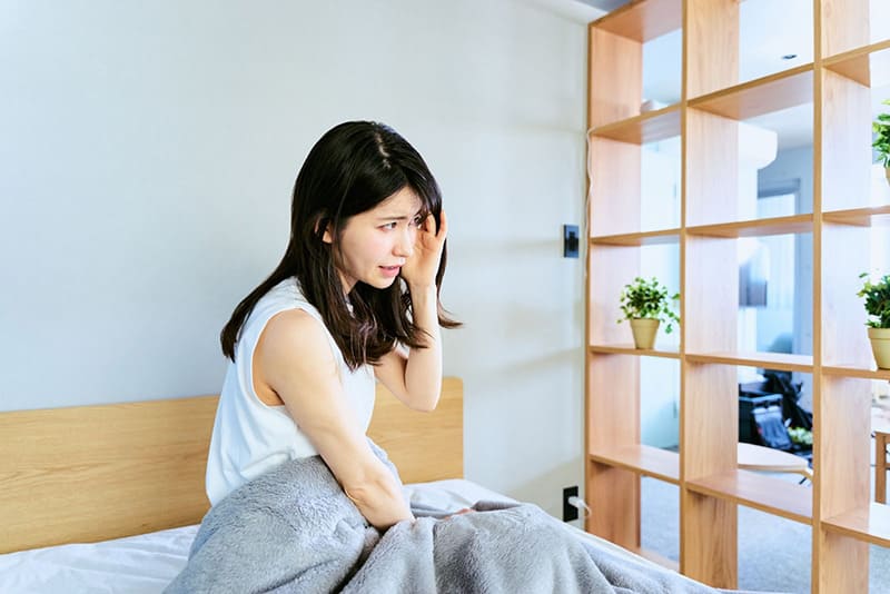 tình trạng đau nhức lo âu khiến người bệnh không thể ngủ