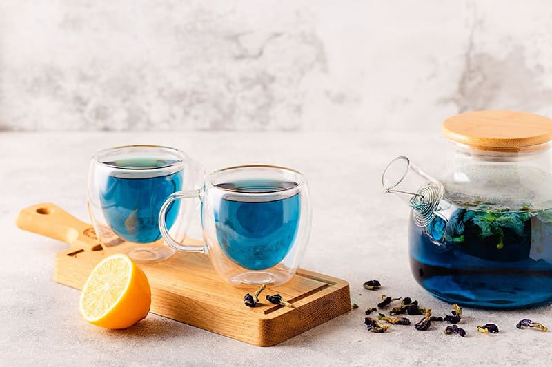 trà hoa đậu biếc giúp thư giãn cải thiện giấc ngủ và trí nhớ