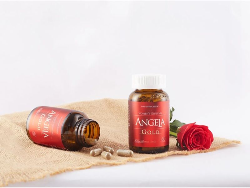 Khi kinh nguyệt không đều nên uống thuốc gì? Viên uống Angela Gold.