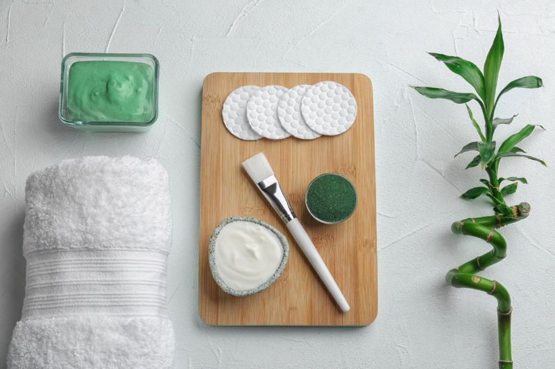 mặt nạ tảo xoắn và sữa chua