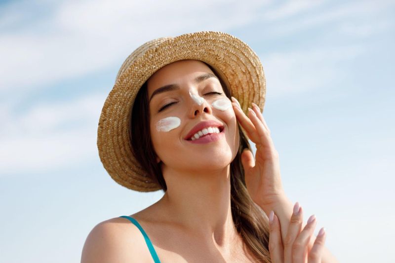Dùng kem chống nắng sau khi đắp mặt nạ dưa leo