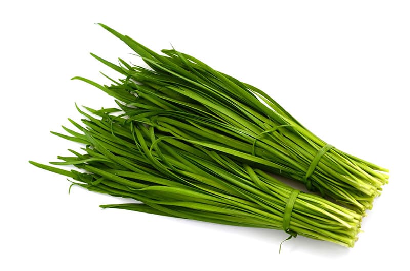 lá hẹ có tác dụng bổ thận tráng dương