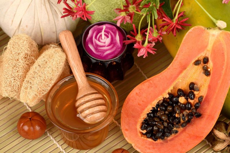 trị nám bằng đu đủ và mật ong