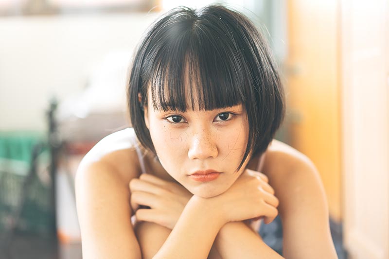 kiểu tóc mái bằng