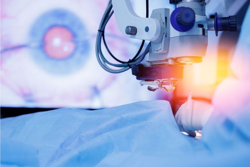 Người bị cận thị có thể phẫu thuật mắt để không cần sử dụng kính gọng, kính áp tròng.