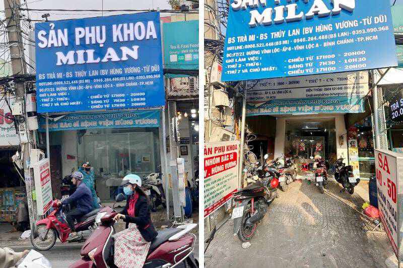 phòng khám sản phụ khoa milan