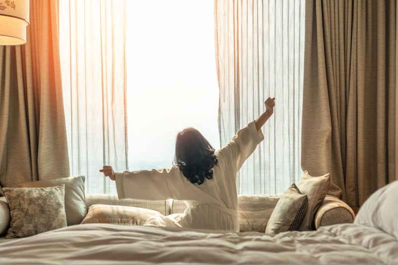 Tập yoga giúp phụ nữ tiền mãn kinh ngủ ngon, thức dậy sảng khoái.