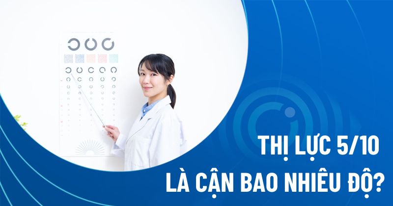 Thị lực 5/10 là cận bao nhiêu độ