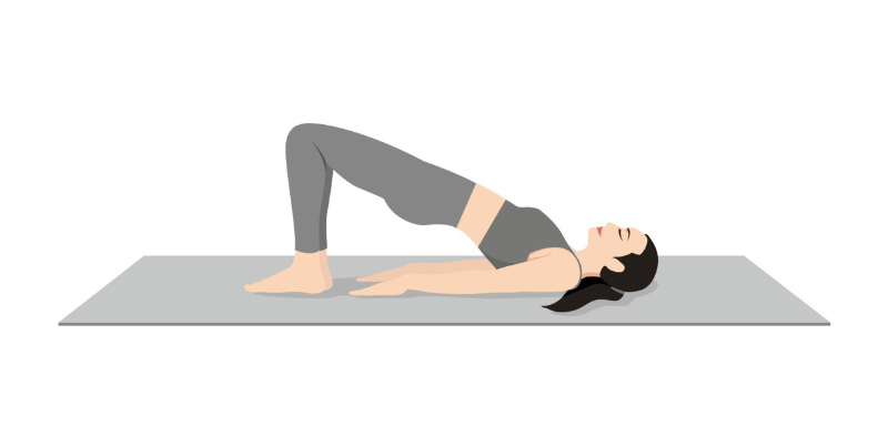 Tư thế cây cầu tăng cường cơ gấp duỗi
