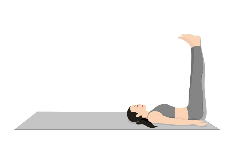 Tư thế nằm gác tường