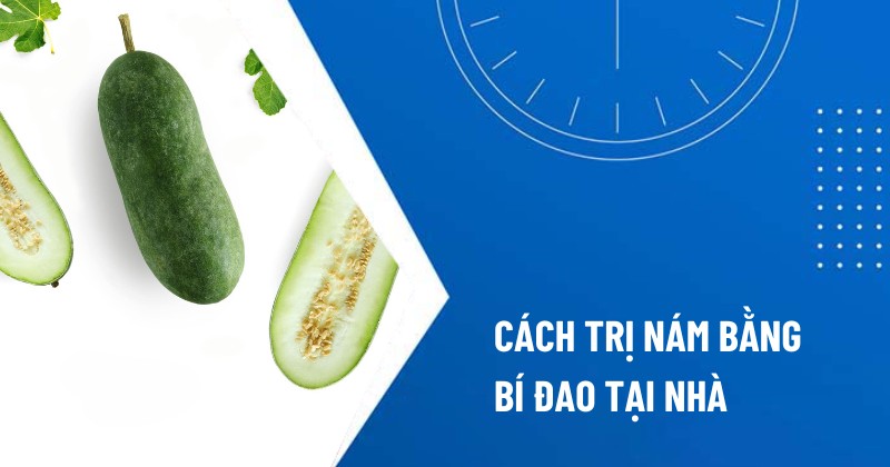 cách trị nám bằng bí đao