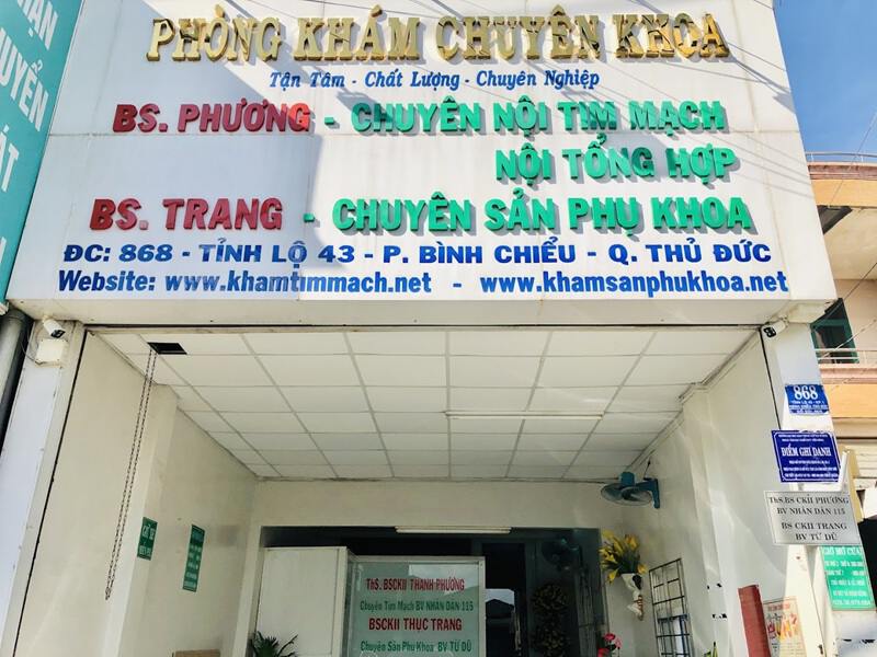 phòng khám sản phụ khoa bsckii trang