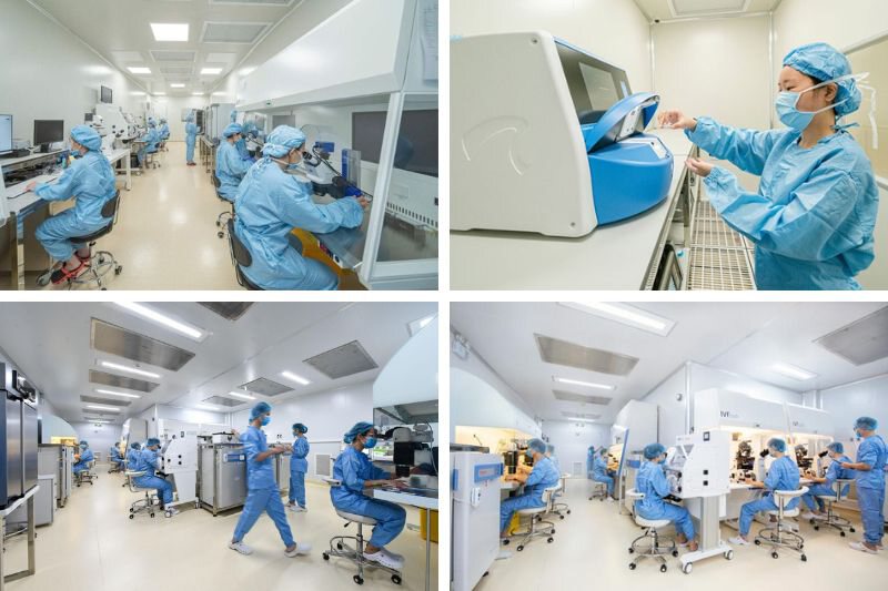 phòng lab của trung tâm hỗ trợ sinh sản
