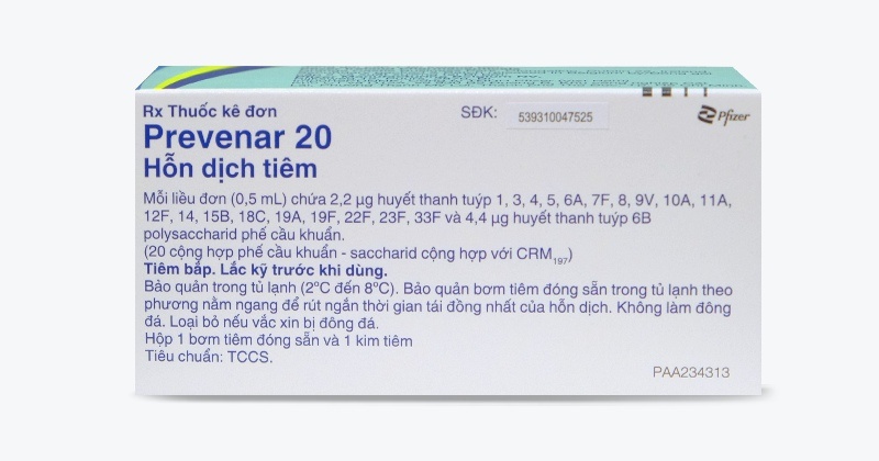 vắc xin phế cầu 20