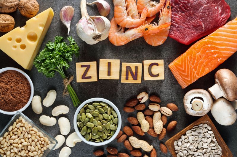 bổ sung thực phẩm kẽm hỗ trợ đẹp sáng da