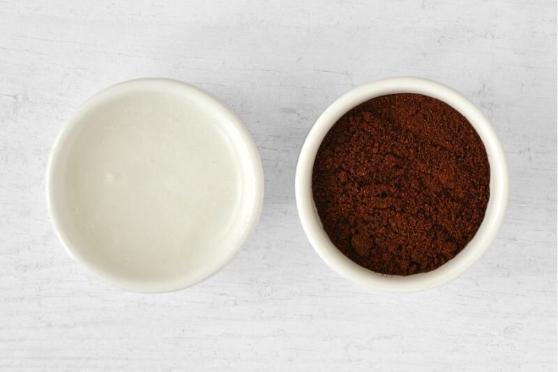 dầu dừa kết hợp với cà phê