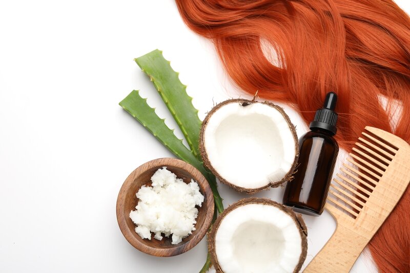 dầu dừa kết hợp với nha đam