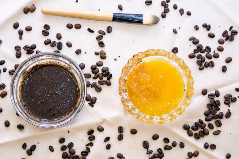 cà phê và mật ong dưỡng trắng da