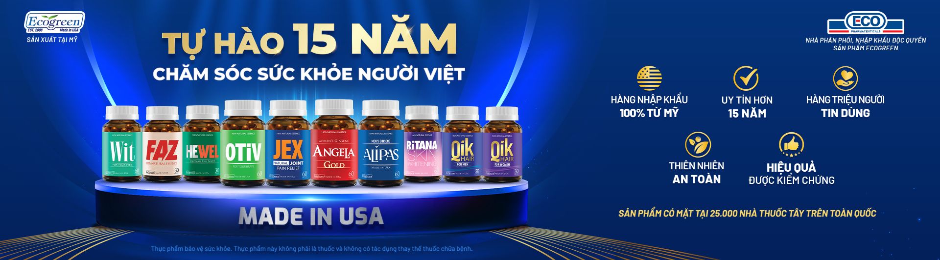 Banner ECO Pharma 15 năm
