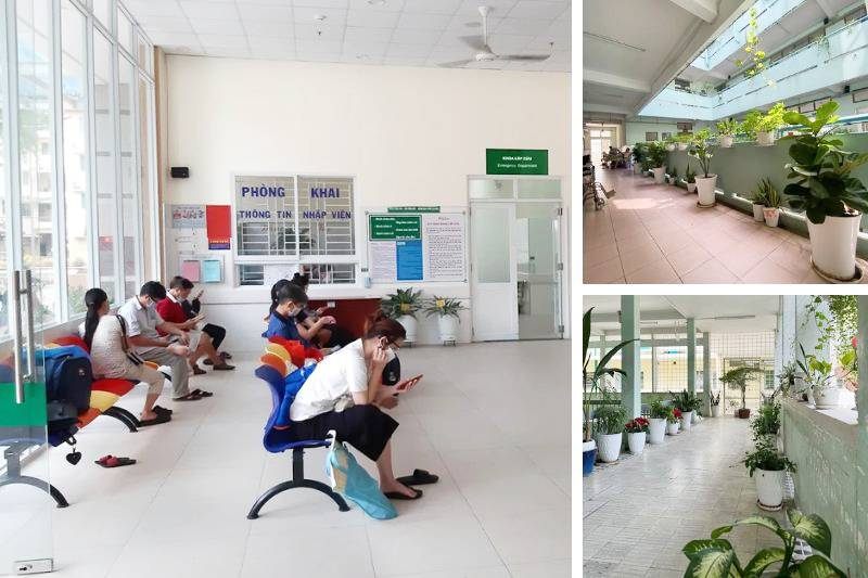 không gian bên trong của bệnh viện