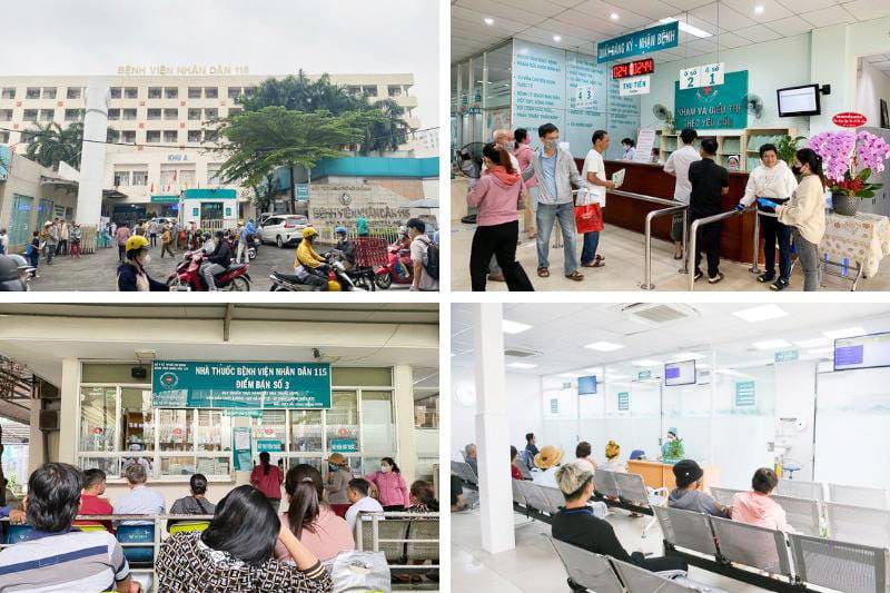 xét nghiệm tại bệnh viện 115