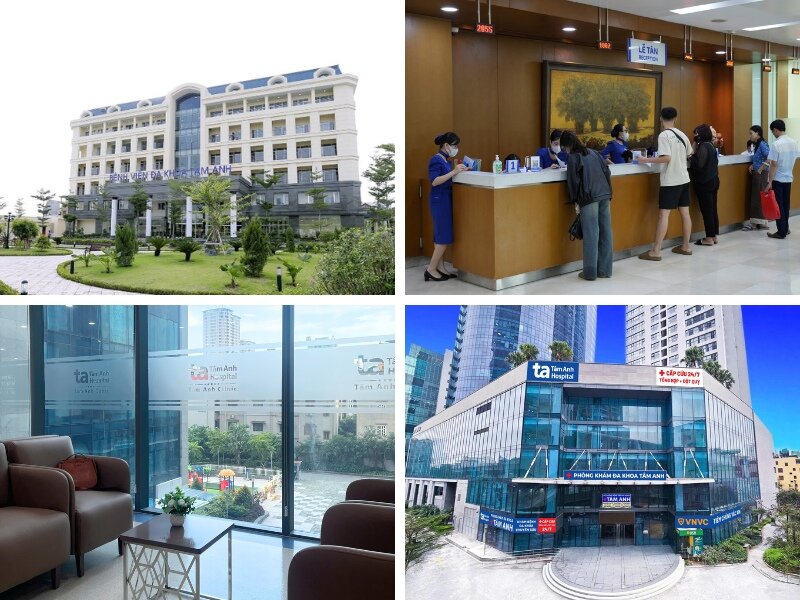 bệnh viện và phòng khám tâm anh hà nội