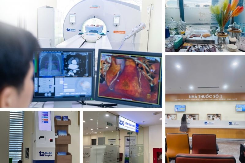 cơ sở vật chất phòng khám tâm anh hiện đại