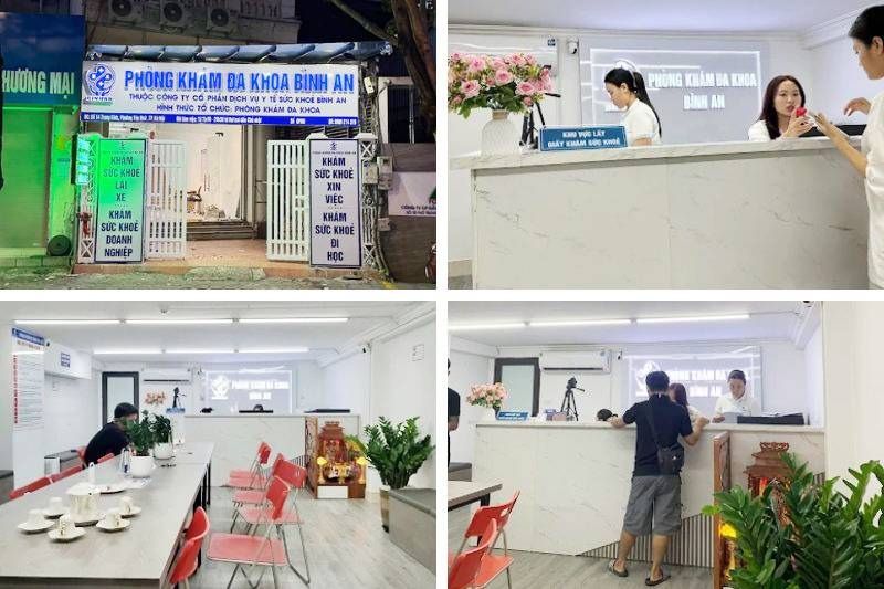 cơ sở vật chất phòng khám đa khoa bình an cầu giấy