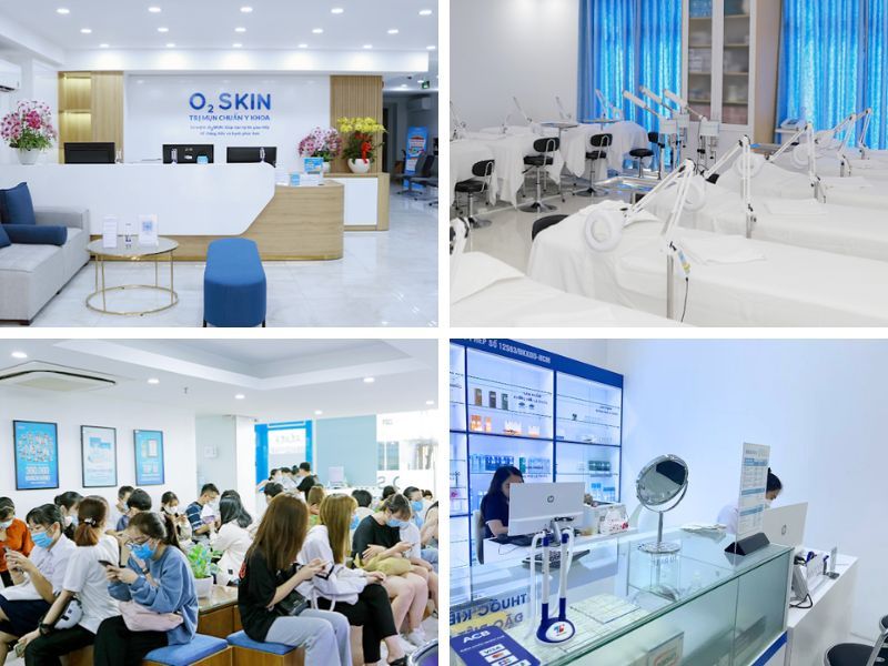 phòng khám da liễu o2 skin ở gò vấp
