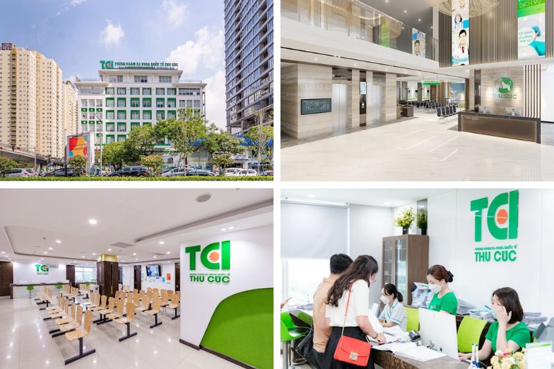 không gian phòng khám mắt thu cúc cầu giấy