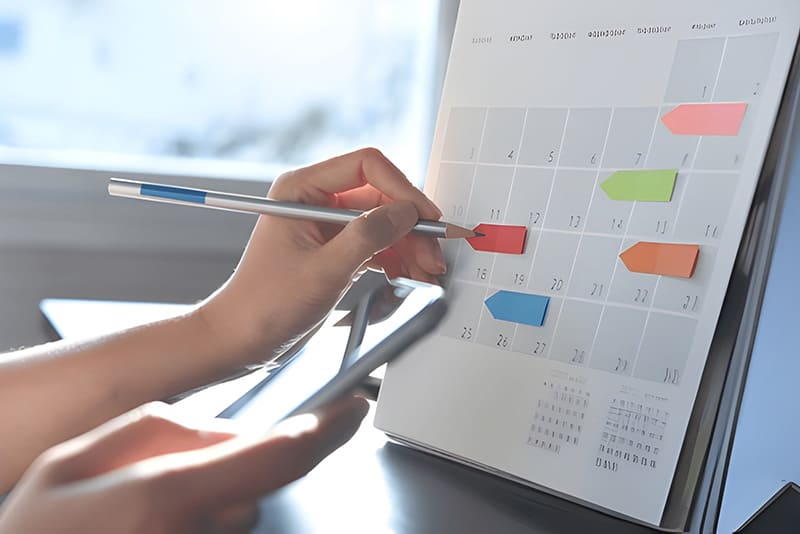 sắp xếp lịch trình công việc trong ngày