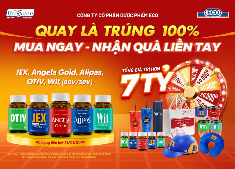 Quay số trúng thưởng ECO Pharma