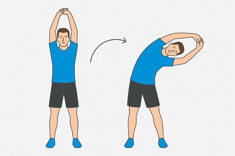 Động tác kéo giãn cột sống