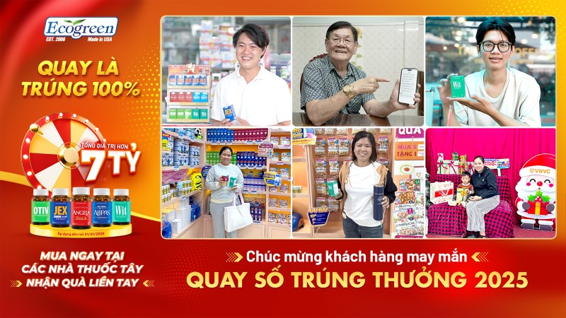 Khách hàng trúng thưởng cùng ECO Pharma