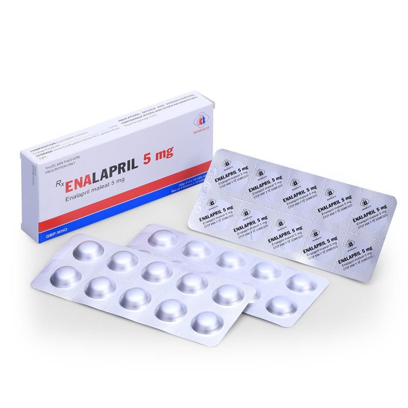 hộp thuốc enalapril 5mg