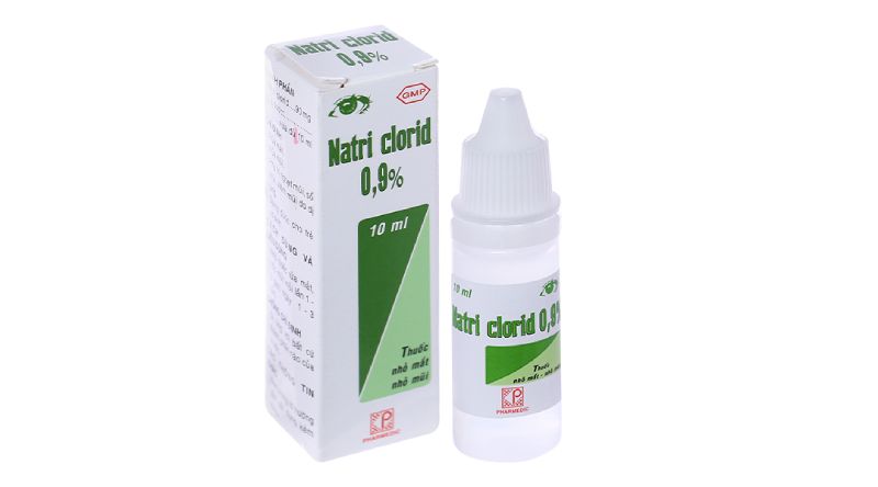 nhỏ mắt natri clorid 0,9%