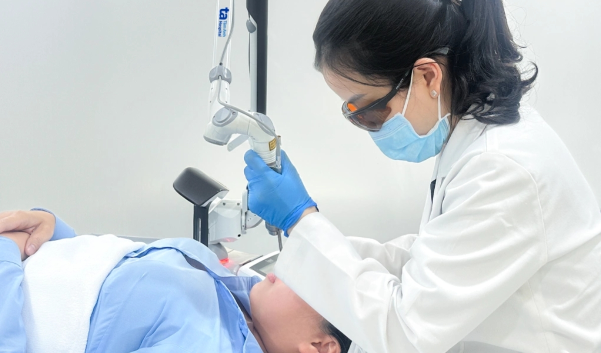 điều trị laser sắc tố nơ vi ở tâm anh