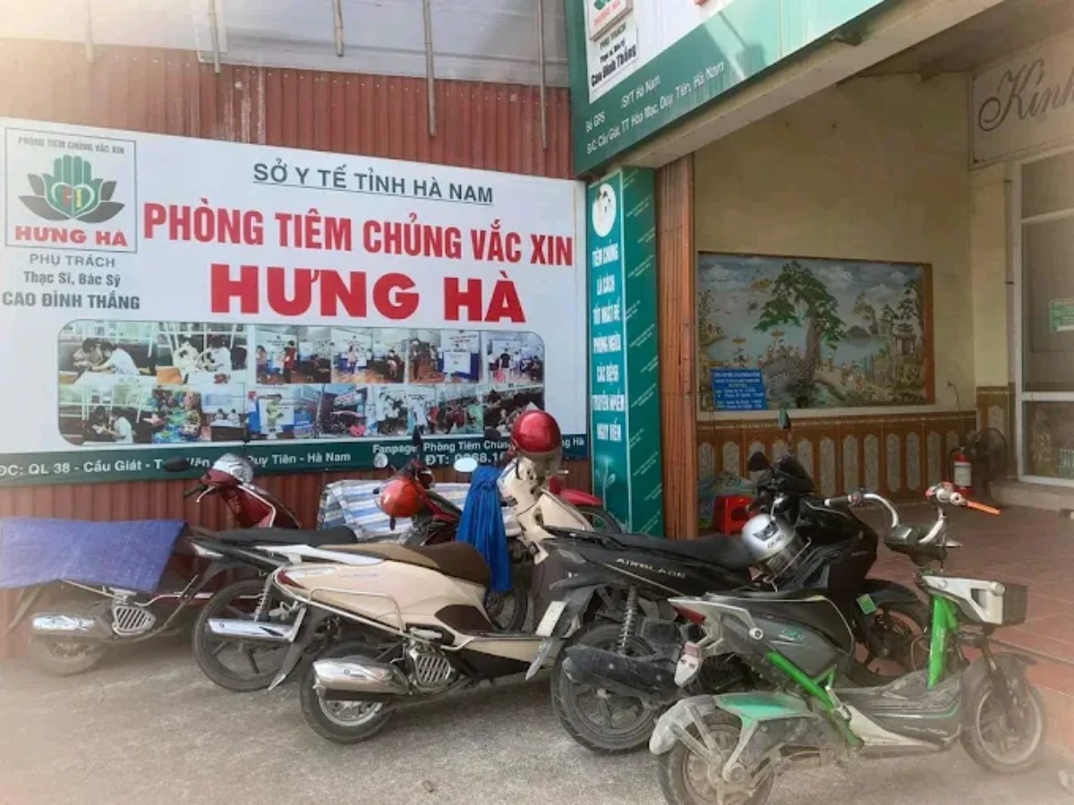 phòng tiêm chủng vắc xin hưng hà