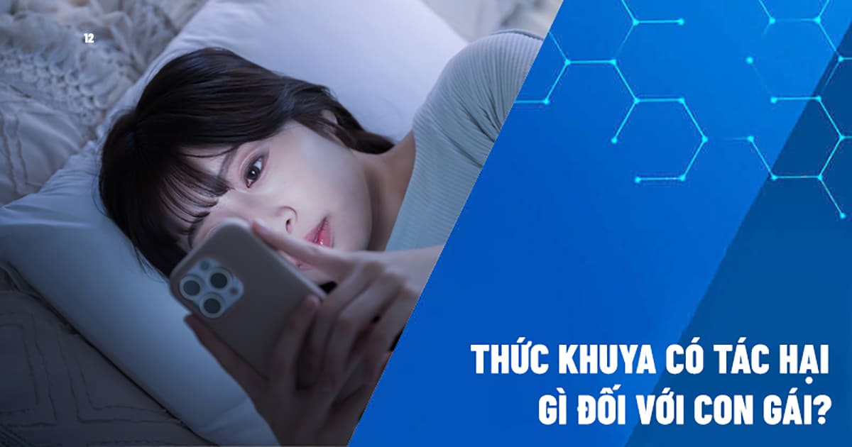 thức khuya có tác hại gì đối với con gái