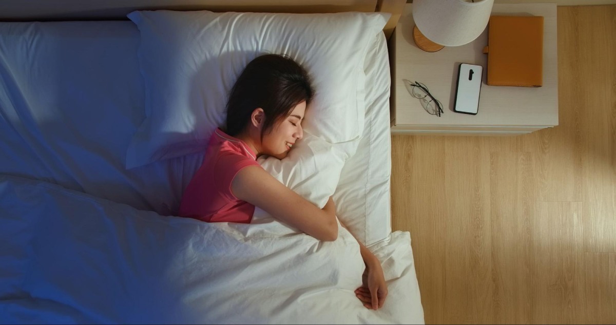 cô gái ngủ ngon giấc