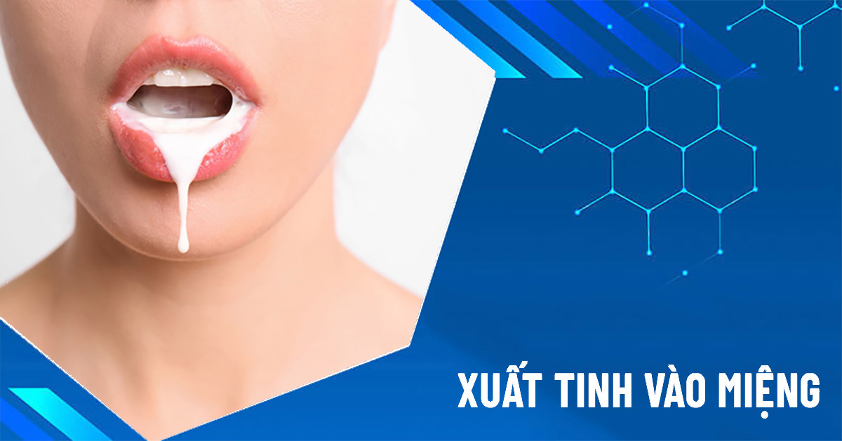 xuất tinh vào miệng